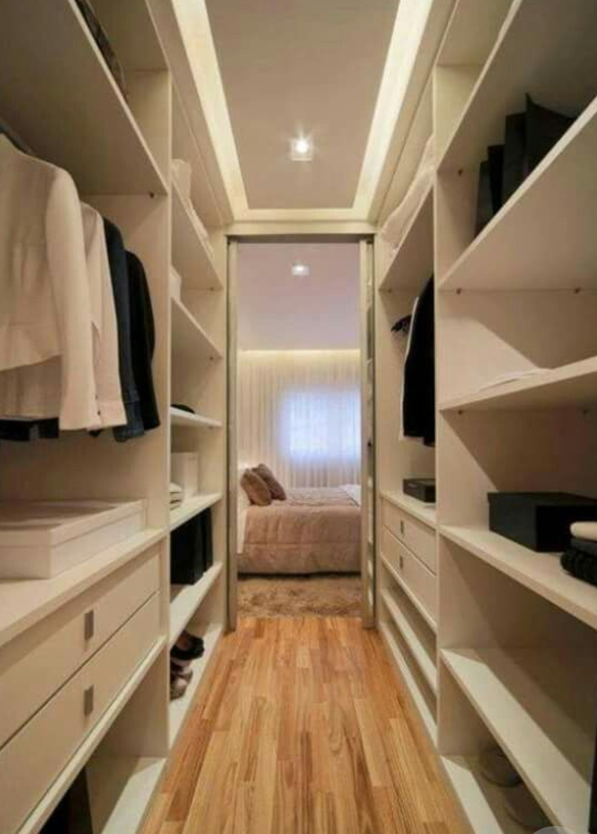 П-образная гардеробная комната в спальню Салават