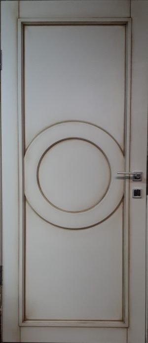 Межкомнатная дверь в профиле массив (эмаль с патиной) Салават