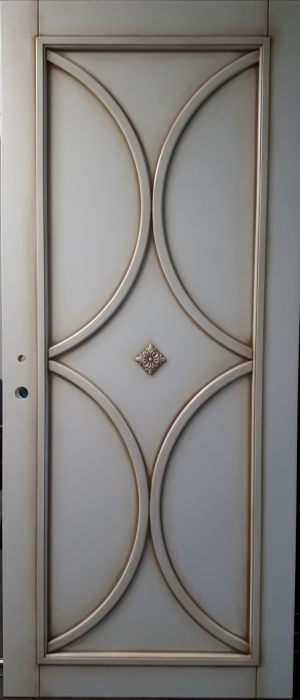 Межкомнатная дверь в профиле массив (эмаль с патиной) Салават